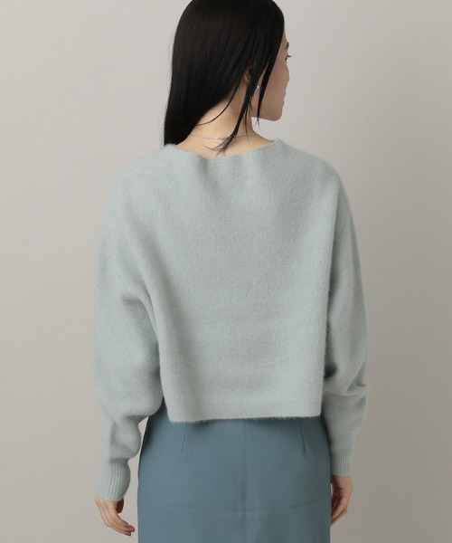 A part by(アパートバイ)の「CNラクーンコンボートネックプルオーバーニット≪追加2≫(ニット/セーター・レディース・ブラック/アイボリー/チャコールグレー/ベージュ系その他/ライトベージュ/ダークネイビー/ライトグリーン/ダークブラウン・FREE)」の16枚目の写真