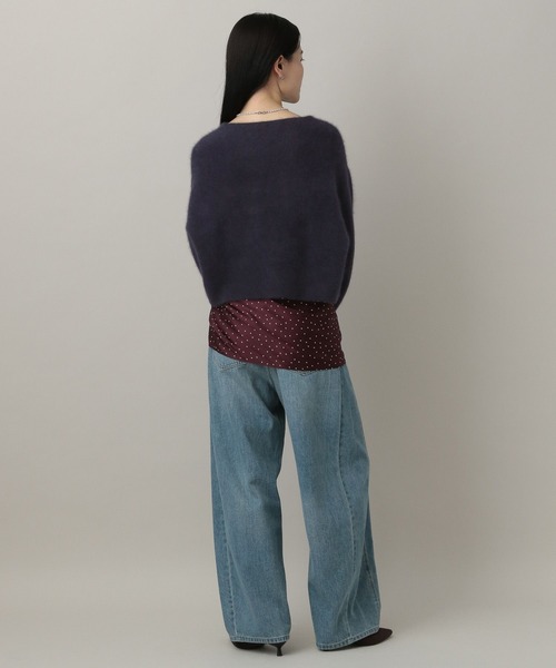 A part by(アパートバイ)の「CNラクーンコンボートネックプルオーバーニット≪追加2≫(ニット/セーター・レディース・ブラック/アイボリー/チャコールグレー/ベージュ系その他/ライトベージュ/ダークネイビー/ライトグリーン/ダークブラウン・FREE)」の11枚目の写真