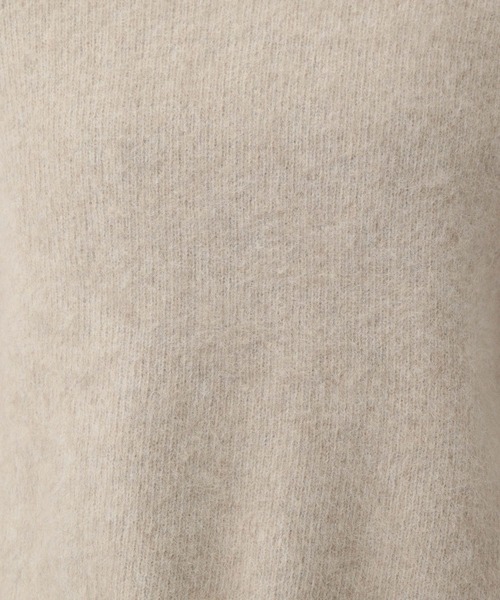 A part by(アパートバイ)の「CNラクーンコンボートネックプルオーバーニット≪追加2≫(ニット/セーター・レディース・ブラック/アイボリー/チャコールグレー/ベージュ系その他/ライトベージュ/ダークネイビー/ライトグリーン/ダークブラウン・FREE)」の9枚目の写真