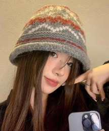 AsRiRe | ニット帽 レディース 防寒帽子(ニットキャップ/ビーニー)