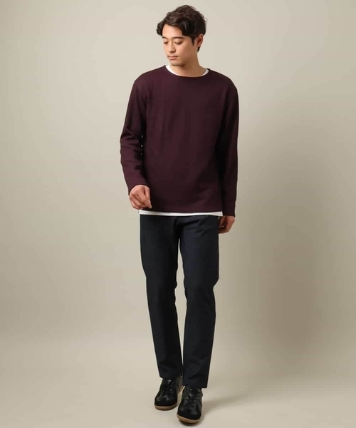 a.v.v（アーヴェヴェ）の「【ロンT付き】新感覚大人スウェットアンサンブル(グッドスウェットシリーズ）（Tシャツ/カットソー・メンズ・ブルー/ピンク/グリーン/ボルドー・46/50/48/44/52）」の19枚目の写真