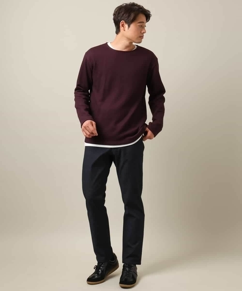 a.v.v（アーヴェヴェ）の「【ロンT付き】新感覚大人スウェットアンサンブル(グッドスウェットシリーズ）（Tシャツ/カットソー・メンズ・ブルー/ピンク/グリーン/ボルドー・46/50/48/44/52）」の5枚目の写真