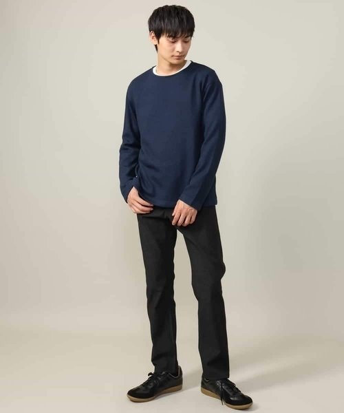 a.v.v（アーヴェヴェ）の「【ロンT付き】新感覚大人スウェットアンサンブル(グッドスウェットシリーズ）（Tシャツ/カットソー・メンズ・ブルー/ピンク/グリーン/ボルドー・46/50/48/44/52）」の21枚目の写真