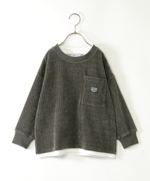 ikka（イッカ）の「カットコールポケ付きレイヤープルオーバー（120~160cm）（Tシャツ/カットソー・キッズ）」