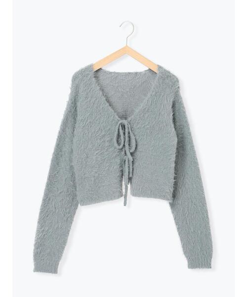 ehka sopo（エヘカソポ）の「◎前後2WAYシャギーリボンカーディガン（カーディガン/ボレロ・レディース・キナリ/ベージュ/グレー・F）」の10枚目の写真