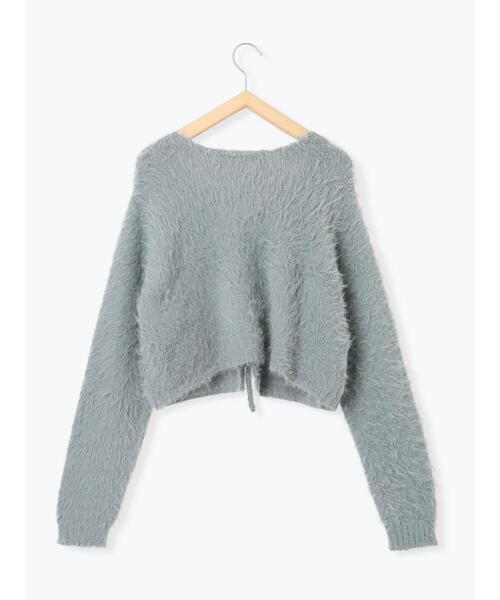 ehka sopo（エヘカソポ）の「◎前後2WAYシャギーリボンカーディガン（カーディガン/ボレロ・レディース・キナリ/ベージュ/グレー・F）」の11枚目の写真