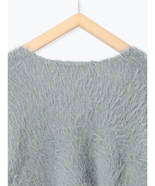 ehka sopo（エヘカソポ）の「◎前後2WAYシャギーリボンカーディガン（カーディガン/ボレロ・レディース・キナリ/ベージュ/グレー・F）」の15枚目の写真