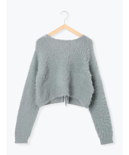 ehka sopo（エヘカソポ）の「◎前後2WAYシャギーリボンカーディガン（カーディガン/ボレロ・レディース・キナリ/ベージュ/グレー・F）」の17枚目の写真