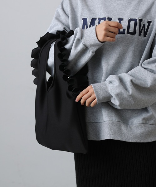 COLONY 2139（コロニートゥーワンスリーナイン）の「ネオプレンフリルバッグ（ハンドバッグ・レディース・レッド/ブラック・FREE）」の11枚目の写真