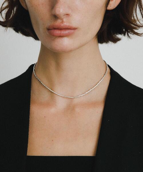 URBAN RESEARCH(アーバンリサーチ)の「decor『デコール』 Hematite minibar Choker(ネックレス・レディース・シルバー・-)」の1枚目の写真