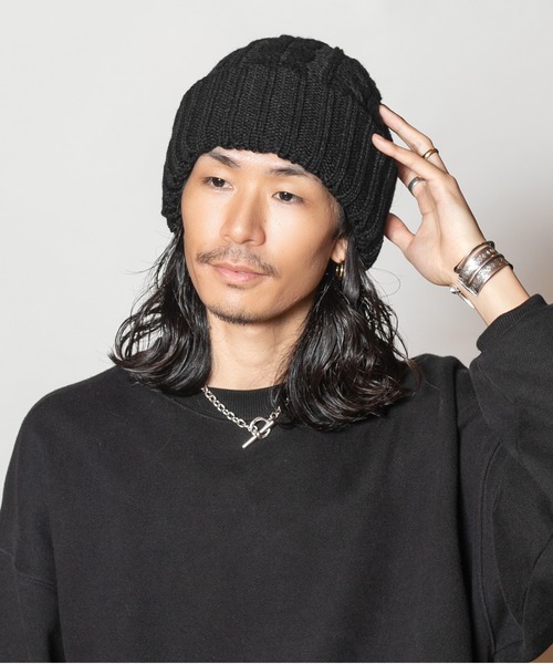 CA4LA カシラ ニットキャップ・ビーニー - 黒