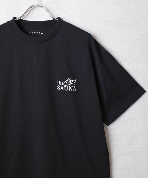 TETERA(テテラ)の「【TETERA/テテラ】the Lazy SAUNA TEE TETE25-101(Tシャツ/カットソー・メンズ・ブラック/ホワイト・X-LARGE/XX-LARGE)」の3枚目の写真