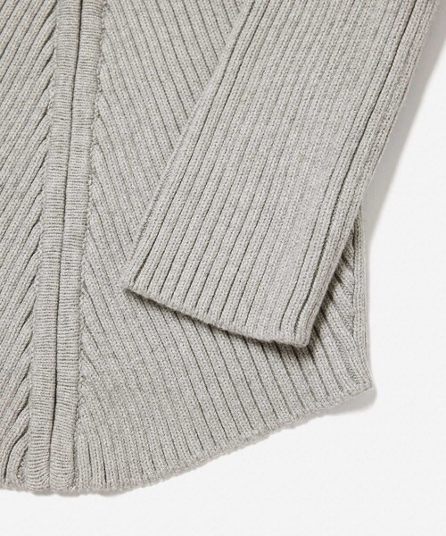 Saturdays NYC（サタデーズ ニューヨークシティ ）の「LEAH CASHMERE ZIP SWEATER（ニット/セーター・レディース・グレー/チャコールグレー・S/M）」の5枚目の写真