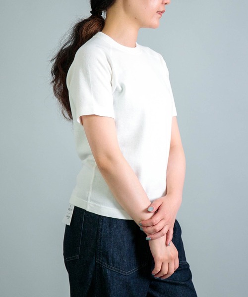 OMNIGOD（オムニゴッド）の「[OMNIGOD womens / オムニゴッド] KLフライス ラグランショートスリーブTシャツ（Tシャツ/カットソー・レディース・ブラック/ホワイト/シルバー/コバルトブルー・3/2）」の10枚目の写真