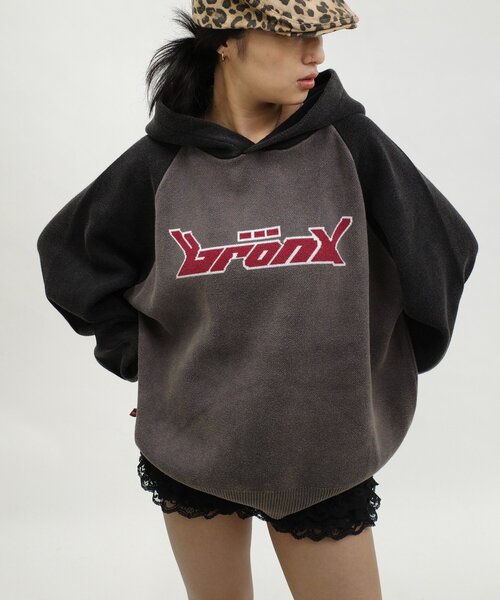 セール】【UNISEX/ユニセックス】KOOK'YN BRONXラグランパーカー