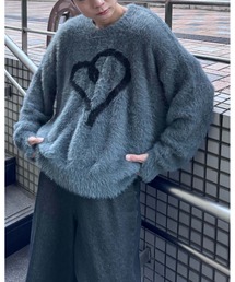 Gaphos  | シャギーハートニット(ニット/セーター)