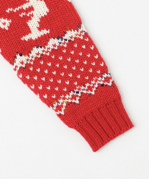 URBAN RESEARCH Sonny Label（アーバンリサーチサニーレーベル）の「BoardsSportsNordicKnit（ニット/セーター・レディース・ブルー/チャコールグレー/レッド・LARGE/MEDIUM）」の11枚目の写真