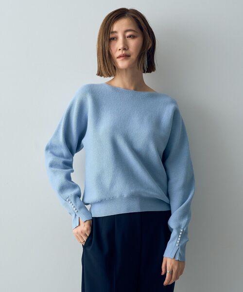 YECCA VECCA(イェッカヴェッカ)の「ドルマンニット(ニット/セーター・レディース・チャコールグレー/イエロー/ブルー/アイボリー・FREE)」の4枚目の写真