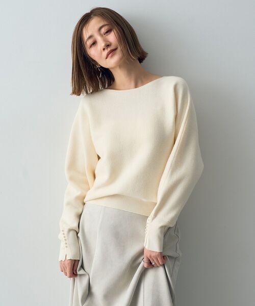YECCA VECCA(イェッカヴェッカ)の「ドルマンニット(ニット/セーター・レディース・チャコールグレー/イエロー/ブルー/アイボリー・FREE)」の14枚目の写真