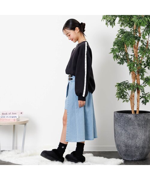 algy（アルジー）の「裏起毛ライントレーナー（スウェット・キッズ・グレー/オフホワイト/ブラック・XX-SMALL/X-SMALL/MEDIUM/SMALL）」の5枚目の写真