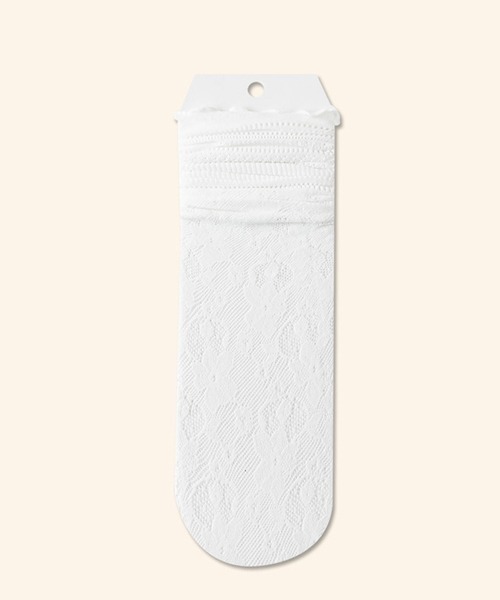 c.u.l（シーユーエル）の「フラワー ストライプ柄 レースソックス 足袋ソックス cula1043（ソックス/靴下・レディース・ブラック/ホワイト/ライトイエロー・FREE）」の11枚目の写真