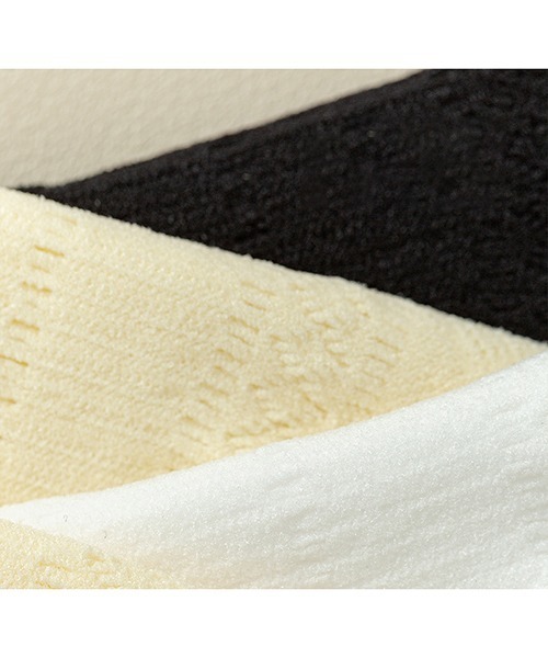 c.u.l（シーユーエル）の「フラワー ストライプ柄 レースソックス 足袋ソックス cula1043（ソックス/靴下・レディース・ブラック/ホワイト/ライトイエロー・FREE）」の16枚目の写真