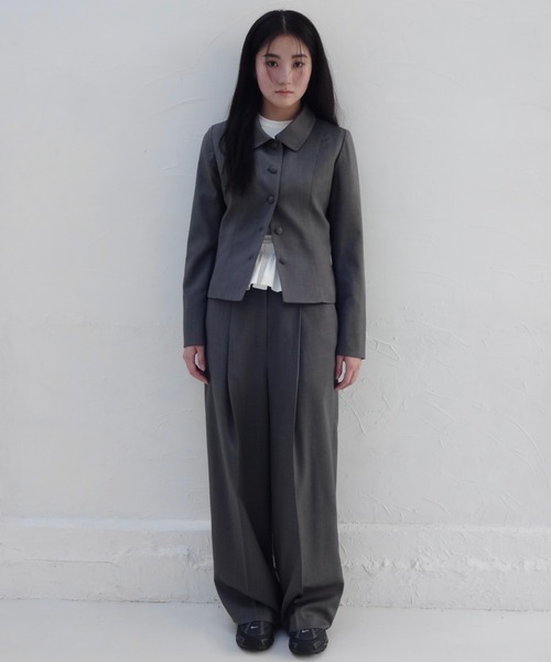 ROUNDCOLLARJACKET / ラウンドカラージャケット　FEKETE FEKETE（フェケテ）の「ROUND COLLAR JACKET / ラウンドカラー
