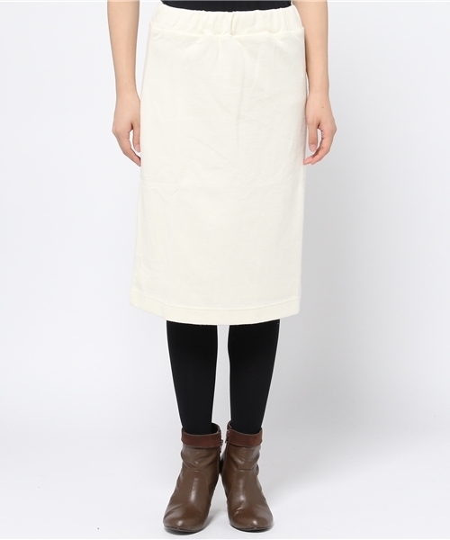 Kastane(カスタネ)の「テレコSK(スカート・レディース・ネイビー/グレー/キャメル/オフホワイト・FREE)」の5枚目の写真