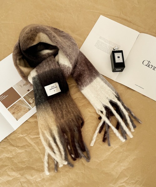 【 NOLITA / ノリータ 】マシュマロ カラフル チェック ボリューム マフラー ストール（ストール/ショール）｜NOLITA LABORATORY（ノリータラボラトリー）