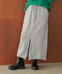 BAYFLOW | [スリットデザインに調整可能]フロントジップスウェットスカート(スカート)