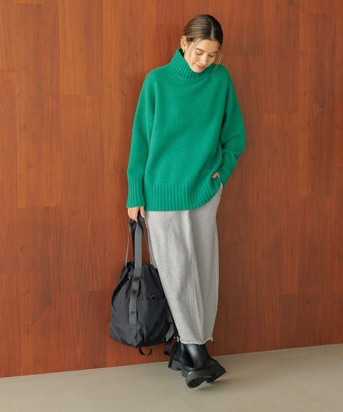 BAYFLOW（ベイフロー）の「[スリットデザインに調整可能]フロントジップスウェットスカート（スカート・レディース・オートミール/ネイビー/グレー・SMALL/MEDIUM）」の19枚目の写真