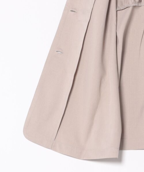 INTERPLANET（インタープラネット）の「麻調合繊デザインジャケット（ベスト・レディース・ブラック/グレー・FREE）」の8枚目の写真