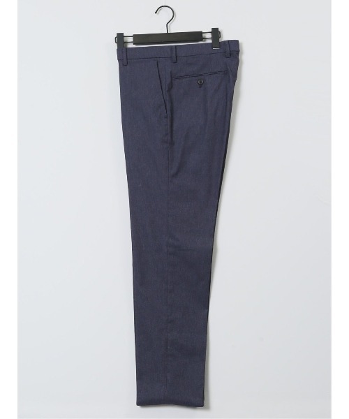 m.f.editorial（エムエフエディトリアル）の「【ストレッチ ウォッシャブル イージーケア】m.f.エディトリアル メンズ ノータックビジネスパンツ デニム風紺(セットアップ可能)（スーツパンツ・メンズ・ネイビー・MEDIUM/LARGE/X-LARGE）」の6枚目の写真