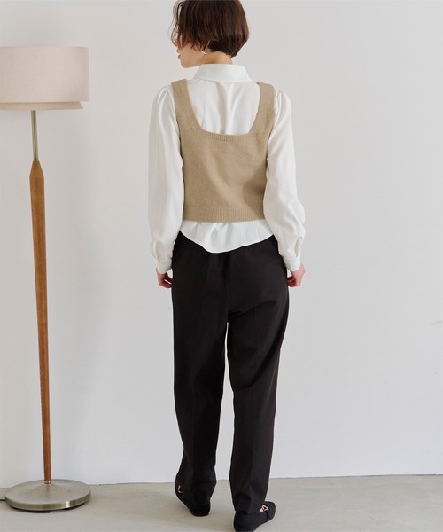 titivate（ティティベイト）の「リボン刺繍ベストセットブラウス（シャツ/ブラウス・レディース・グレー/ベージュ/アイボリー・FREE）」の21枚目の写真