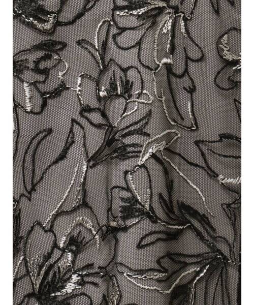 dazzlin チュール刺繍マーメイドドレス ブラック dazzlin（ダズリン）の「チュール刺繍マーメイドドレス（ドレス