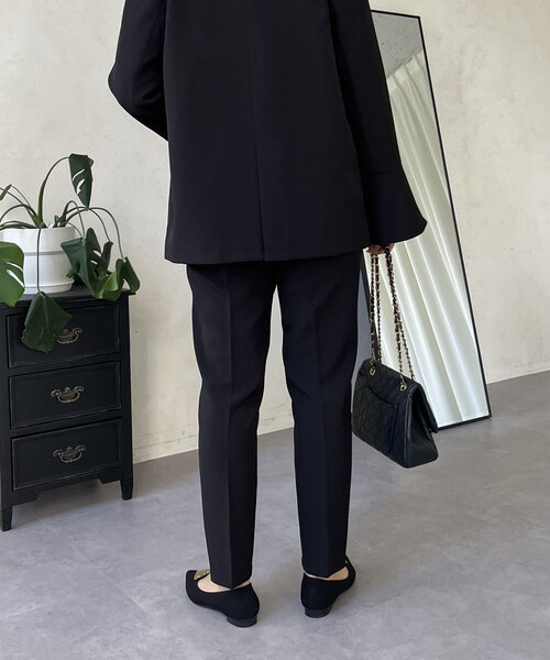 prose verse（プロズヴェール）の「【SAPON】スリムラインテーパードパンツ（その他パンツ・レディース・ベージュ/ブラック・LARGE/MEDIUM/PL/PM/TL/TM）」の6枚目の写真