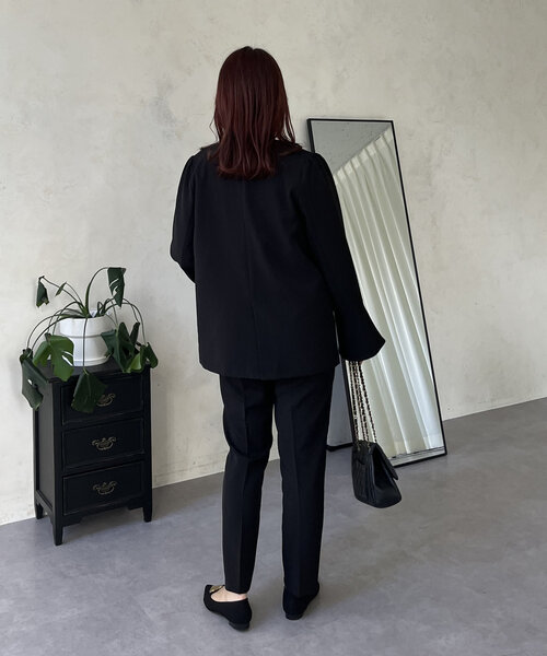 prose verse（プロズヴェール）の「【SAPON】スリムラインテーパードパンツ（その他パンツ・レディース・ベージュ/ブラック・LARGE/MEDIUM/PL/PM/TL/TM）」の13枚目の写真