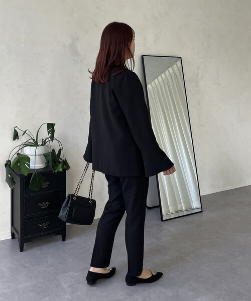 prose verse（プロズヴェール）の「【SAPON】スリムラインテーパードパンツ（その他パンツ・レディース・ベージュ/ブラック・LARGE/MEDIUM/PL/PM/TL/TM）」の14枚目の写真