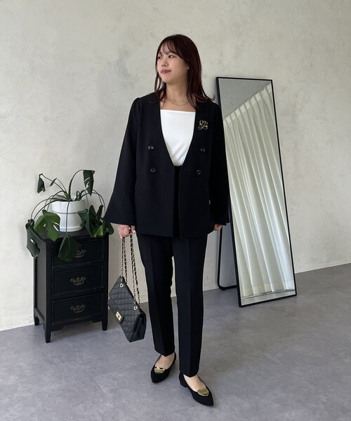 prose verse（プロズヴェール）の「【SAPON】スリムラインテーパードパンツ（その他パンツ・レディース・ベージュ/ブラック・LARGE/MEDIUM/PL/PM/TL/TM）」の16枚目の写真