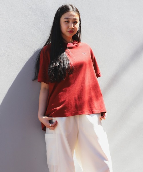 新品　【別注】FRED PERRY / Reluxed Pique Tシャツ Ray BEAMS（レイ ビームス）【別注】FRED PERRY / Reluxed Pique