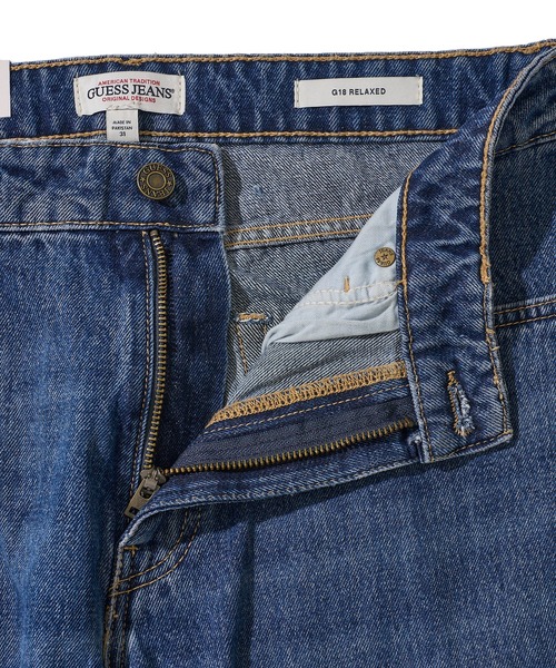 GUESS JEANS(ゲスジーンズ)の「【GUESS JEANS】AIRWASH RELAXED DENIM エアーウォッシュリラックスフィットデニム(デニムパンツ・メンズ・ブラック/インディゴブルー・SMALL/LARGE/MEDIUM/X-LARGE)」の7枚目の写真