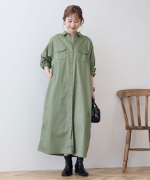 AMERICAN HOLIC | Wポケットシャツワンピース(ワンピース)