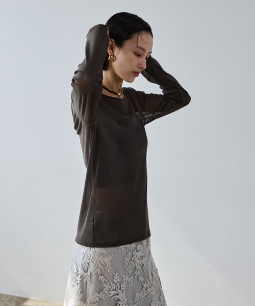 2WAYラメシアートップス（Tシャツ/カットソー）｜AIC.（エーアイ