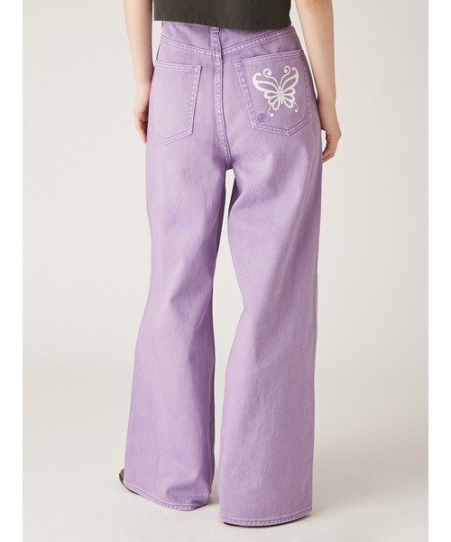 LILY BROWN(リリーブラウン)の「【LILY BROWN × ANNA SUI】ワイドデニムパンツ(デニムパンツ・レディース・ライトブルー/ブラック/パープル・1/0)」の18枚目の写真