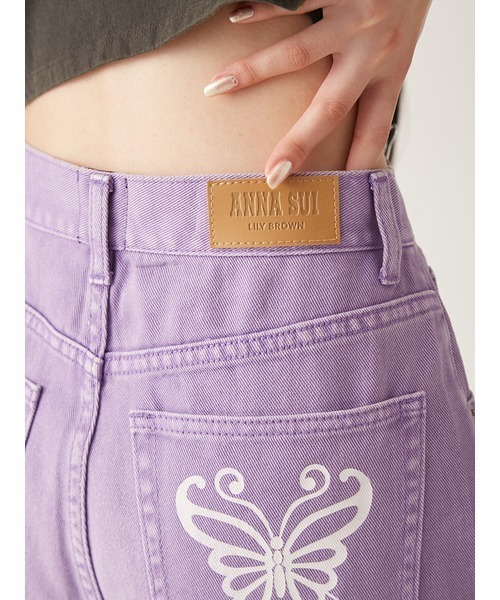 セール】【LILY BROWN × ANNA SUI】ワイドデニムパンツ（デニム