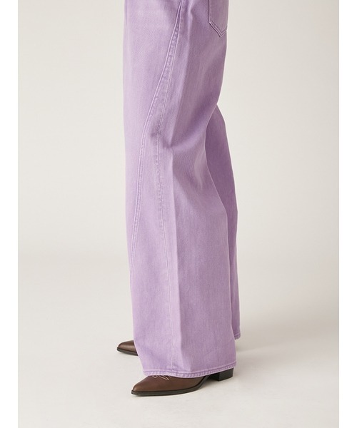タイムセール　LILY BROWN × ANNA SUIワイドデニムパンツ セール】【LILY BROWN × ANNA SUI】ワイドデニムパンツ（デニム