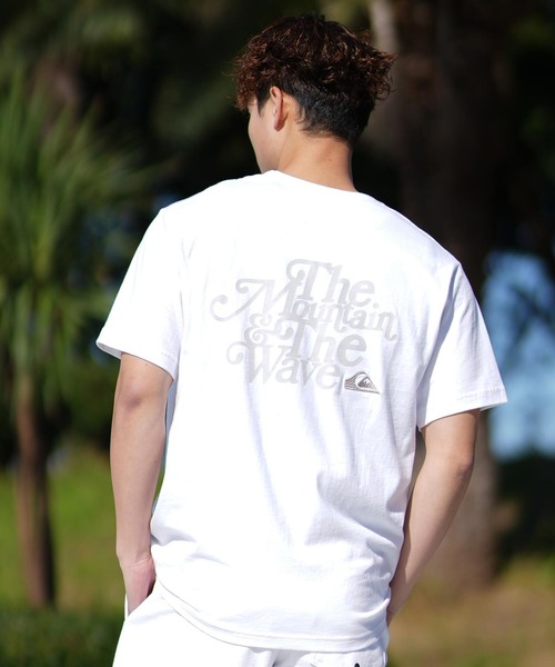 Quiksilver（クイックシルバー）の「QUIKSILVER/クイックシルバー 半袖Tシャツ セットアップ対応 QST251008（Tシャツ/カットソー・メンズ・ホワイト/ピンク/スミクロ・M/L）」の4枚目の写真