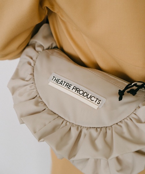 THEATRE PRODUCTS（シアタープロダクツ）の「ナイロンフリルラウンドショルダーバッグM（ショルダーバッグ・レディース・グレー/ブラック・FREE）」の14枚目の写真