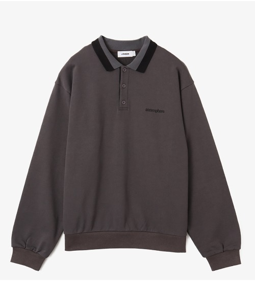 atmos（アトモス）の「atmos Line Collar Sweatshirt / アトモス ライン カラー スウェットシャツ（スウェット・メンズ・ブラック/グリーン/ネイビー・M/L/XL/XXL）」の4枚目の写真