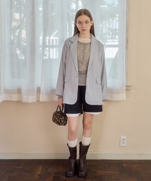 Birthday room（バースデイルーム）の「レイヤードサイドラインハーフパンツ/layerd side half pants（その他パンツ・レディース・オフホワイト/ネイビー・FREE）」の22枚目の写真